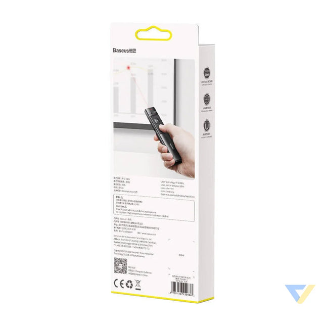 Baseus Orange Dot Multifunctionale remote control for presentation with a laser pointer gray Laser pointers