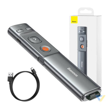 Baseus Orange Dot Multifunctionale remote control for presentation with a laser pointer gray Laser pointers