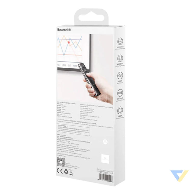 Baseus Orange Dot Multifunctionale remote control for presentation with a laser pointer gray Laser pointers