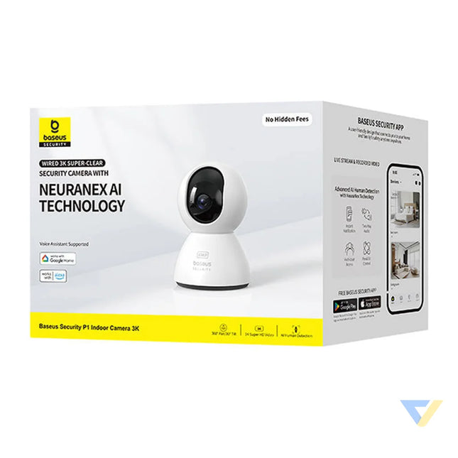Baseus P1 3K Indoor Camera (White) IP cameras