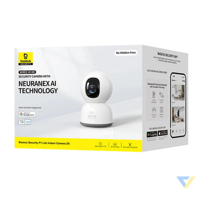 Baseus P1 Lite 2K Indoor Camera (White) IP cameras