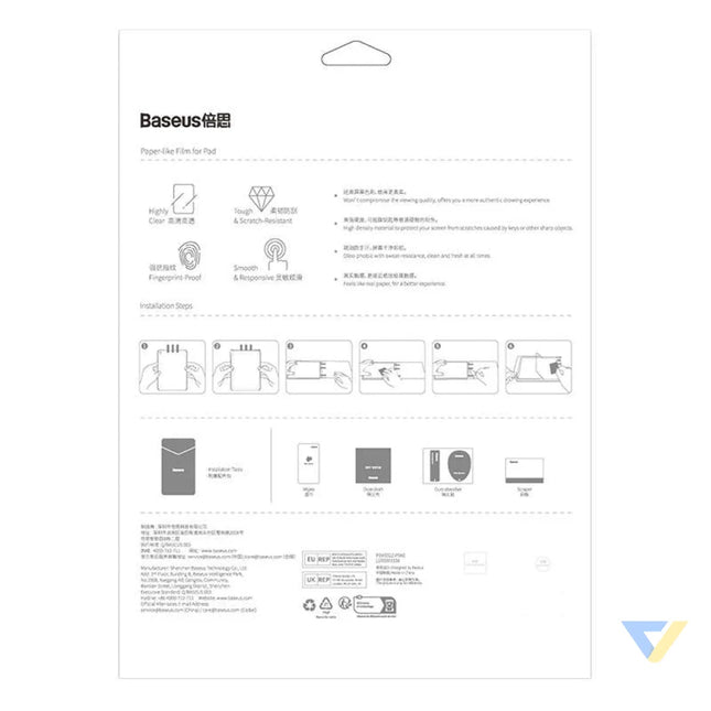 Baseus Paperfeel film For Pad Pro (2018/2020/2021/2022) 12.9″ Clear For tablets