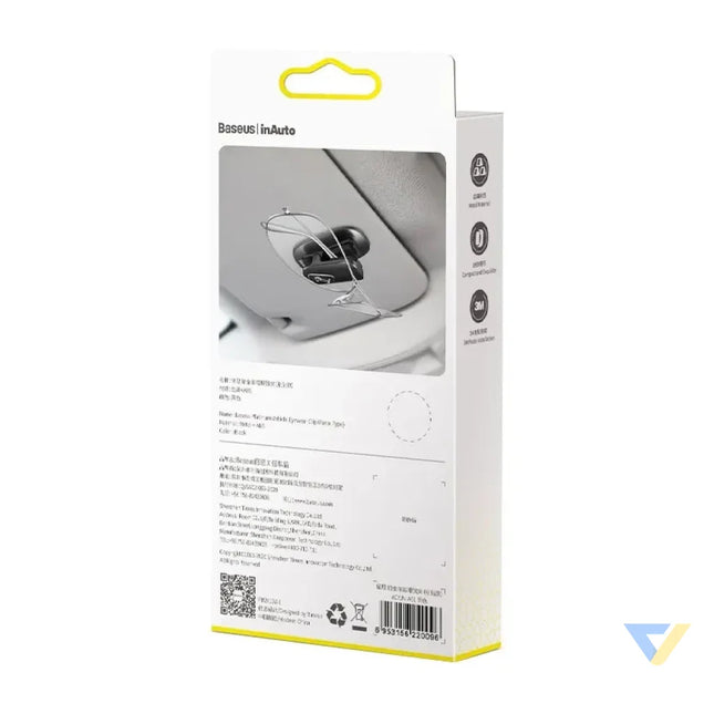 Baseus Platinum Vehicle eyewear clip Black Storage