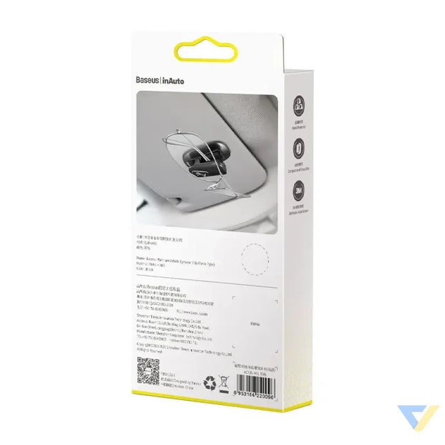 Baseus Platinum Vehicle eyewear clip Black Storage