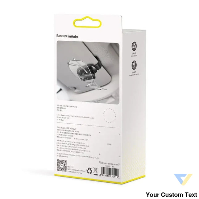 Baseus Platinum Vehicle eyewear clip (clamping type) Black Storage