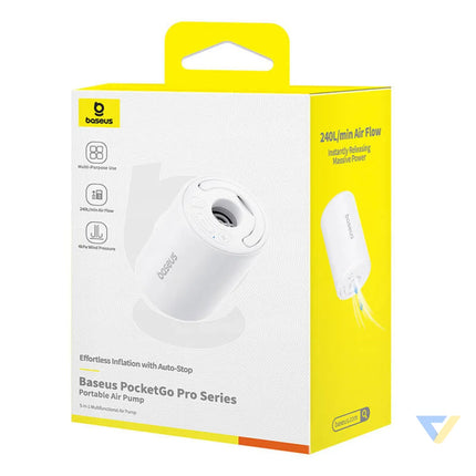 Baseus PocketGo Portable Pump (white) Camping