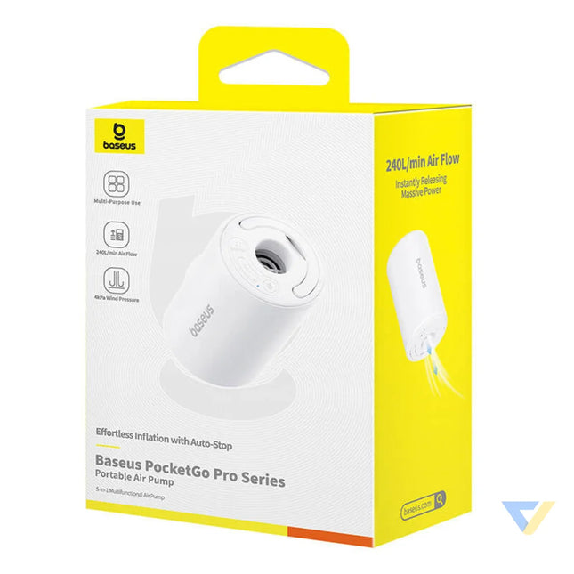 Baseus PocketGo Portable Pump (white) Camping
