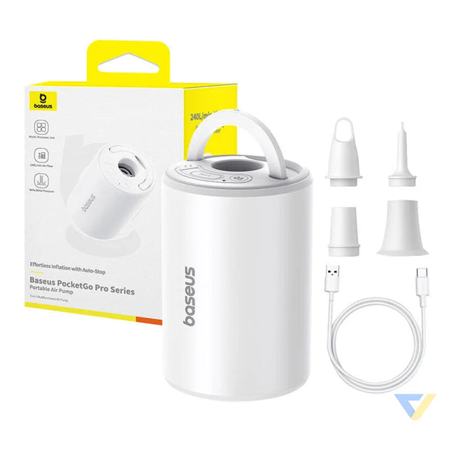 Baseus PocketGo Portable Pump (white) Camping