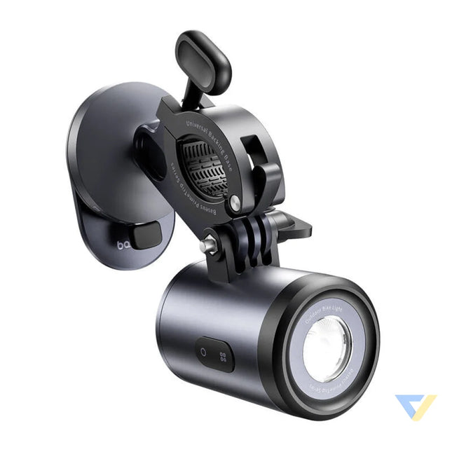 Baseus PrimeTrip 2 in 1 bike mount phone holder + flashlight (black) Mounts