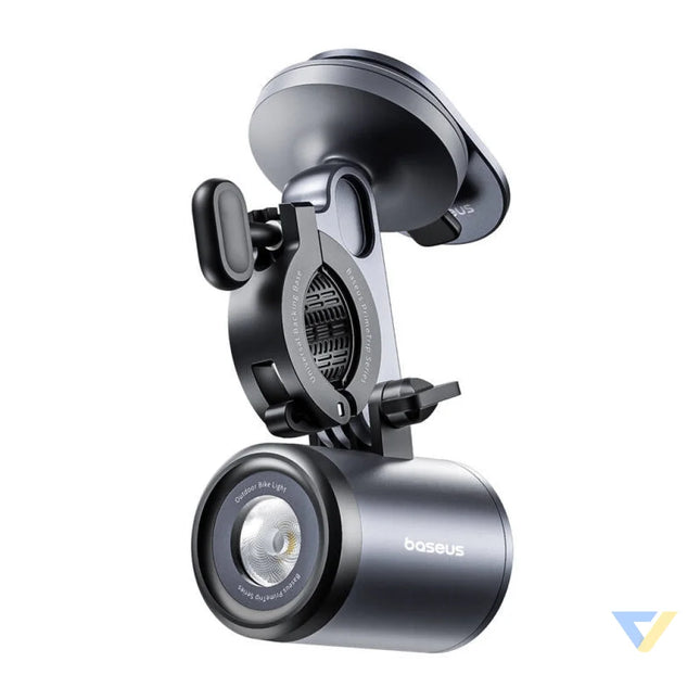 Baseus PrimeTrip 2 in 1 bike mount phone holder + flashlight (black) Mounts