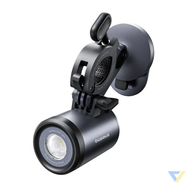 Baseus PrimeTrip 2 in 1 bike mount phone holder + flashlight (black) Mounts