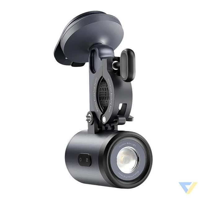 Baseus PrimeTrip 2 in 1 bike mount phone holder + flashlight (black) Mounts