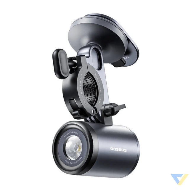 Baseus PrimeTrip 2 in 1 bike mount phone holder + flashlight (black) Mounts