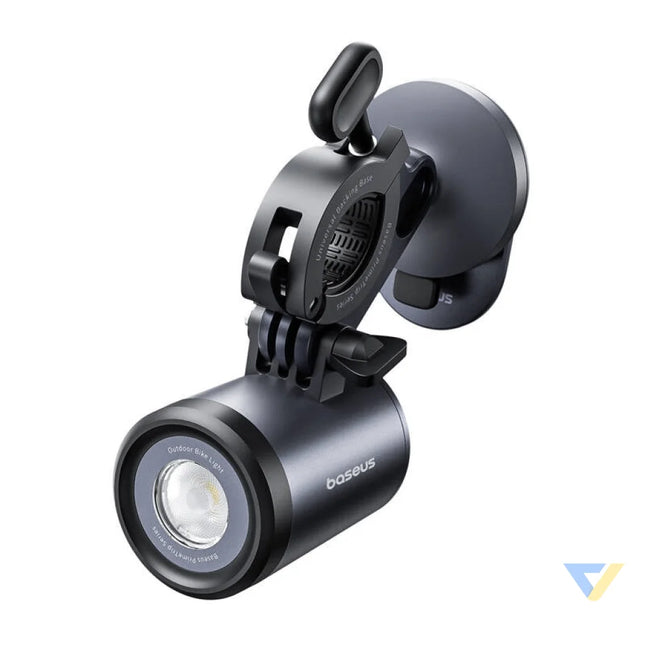 Baseus PrimeTrip 2 in 1 bike mount phone holder + flashlight (black) Mounts