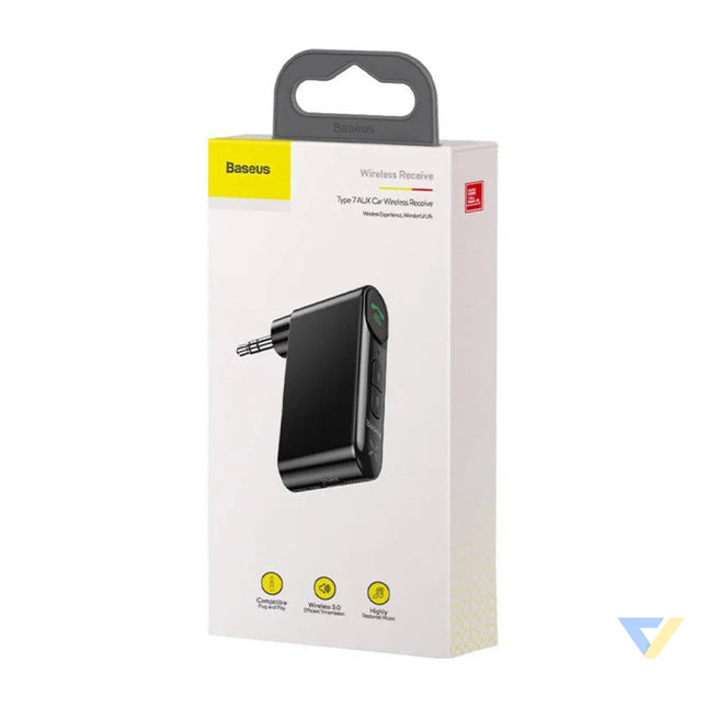 Baseus Qiyin AUX Car Bluetooth Receiver Black Bluetooth adapters