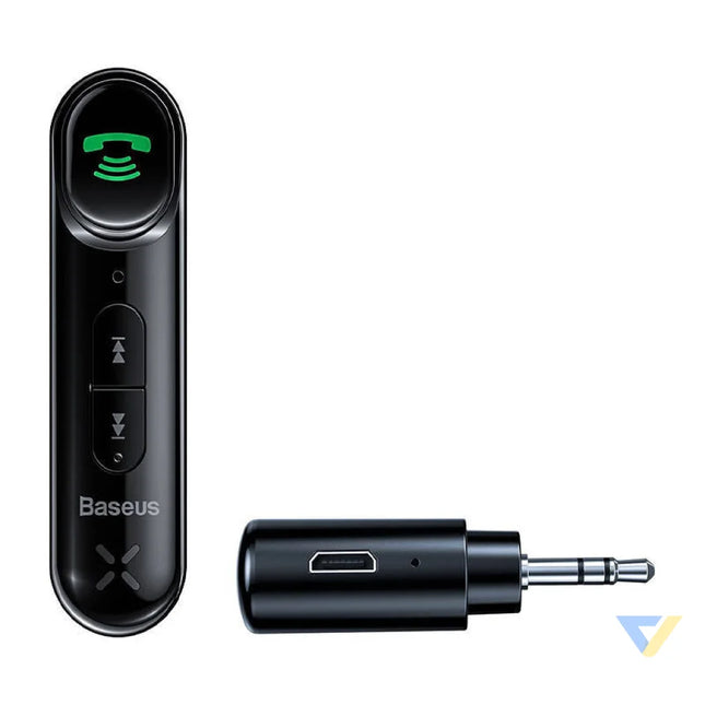 Baseus Qiyin AUX Car Bluetooth Receiver Black Bluetooth adapters
