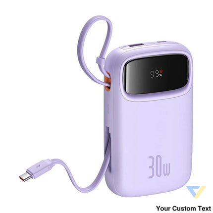 Baseus QPow 2 10000mAh 30W 2xUSB C powerbank (purple) Powerbanks