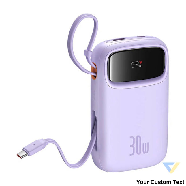 Baseus QPow 2 10000mAh 30W 2xUSB C powerbank (purple) Powerbanks