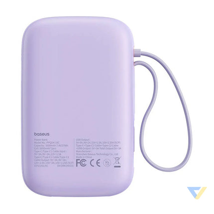 Baseus QPow 2 10000mAh 30W 2xUSB C powerbank (purple) Powerbanks