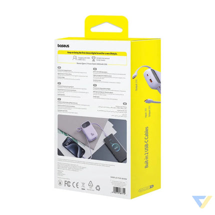 Baseus QPow 2 10000mAh 30W 2xUSB C powerbank (purple) Powerbanks