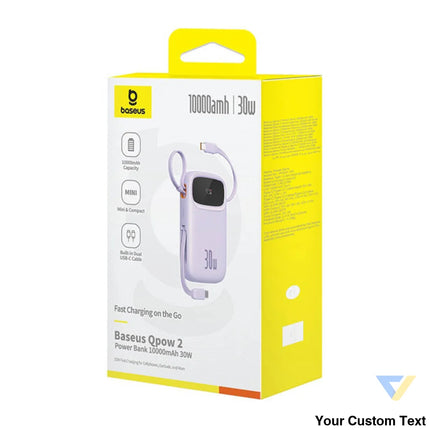 Baseus QPow 2 10000mAh 30W 2xUSB C powerbank (purple) Powerbanks
