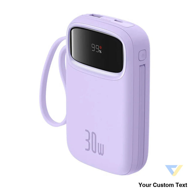 Baseus QPow 2 10000mAh 30W 2xUSB C powerbank (purple) Powerbanks