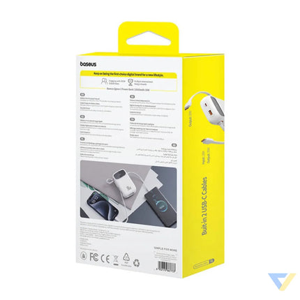Baseus QPow 2 10000mAh 30W powerbank (white) Powerbanks