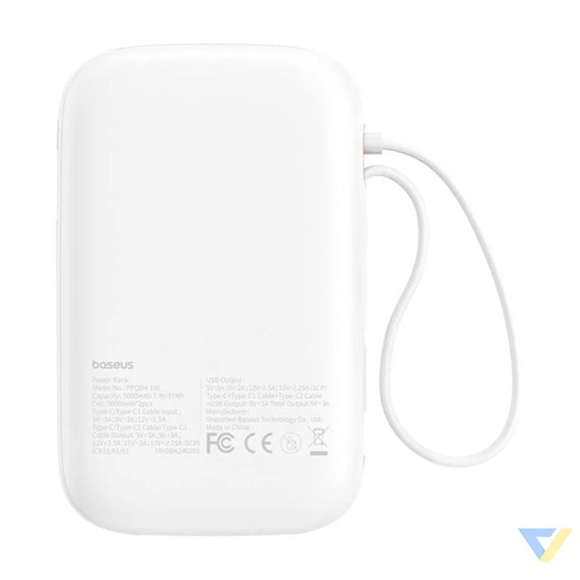 Baseus QPow 2 10000mAh 30W powerbank (white) Powerbanks