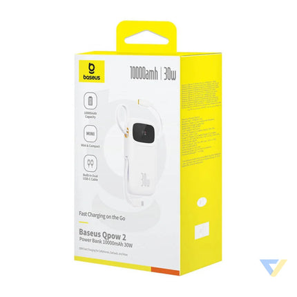 Baseus QPow 2 10000mAh 30W powerbank (white) Powerbanks