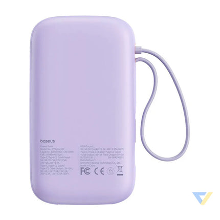 Baseus QPow 2 20000mAh 30W 2xUSB C powerbank (purple) Powerbanks