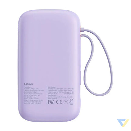Baseus QPow 2 20000mAh 30W 2xUSB C powerbank (purple) Powerbanks