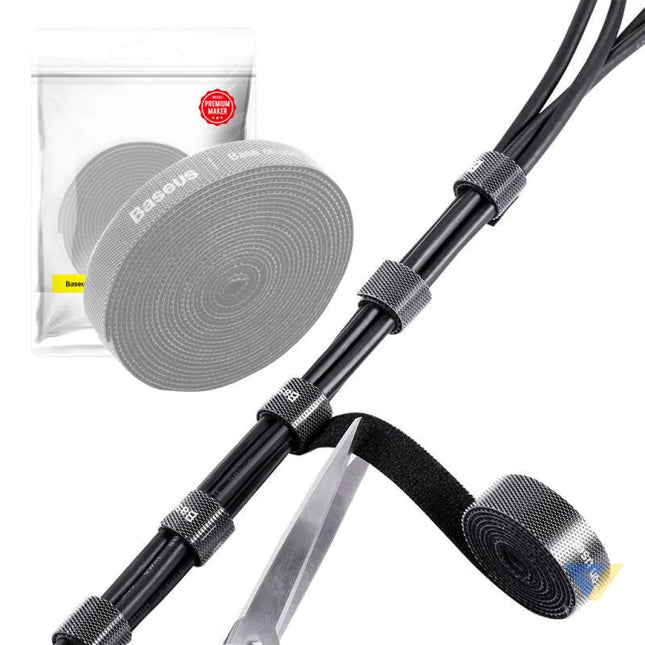 Baseus Rainbow Circle Velcro Straps 3m Grey Cable organizers