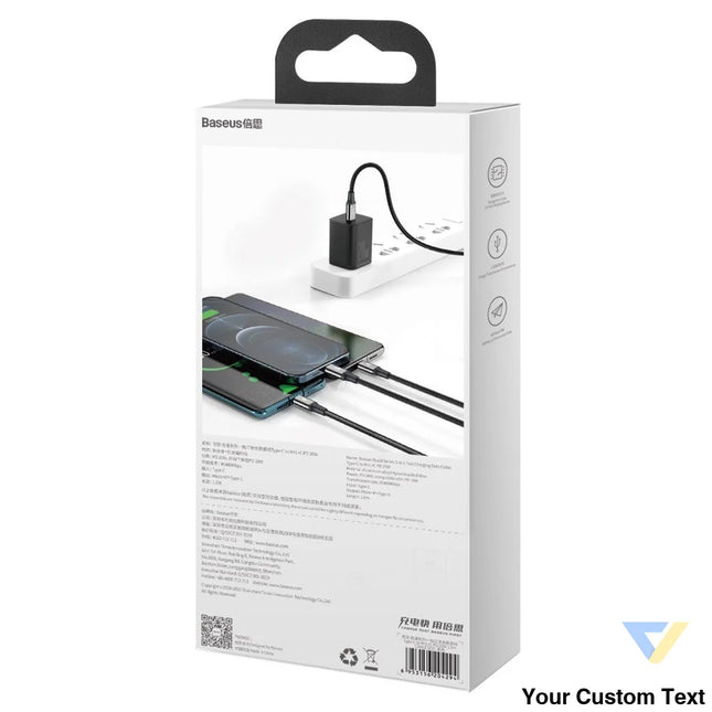 Baseus Rapid Series 3 in 1 cable USB C For M + L + T 20W 1.5m Black Combo Cables