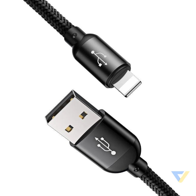 Baseus Rapid USB Cable 3in1 Type C / Lightning / Micro 3A 1,2M Black Combo Cables
