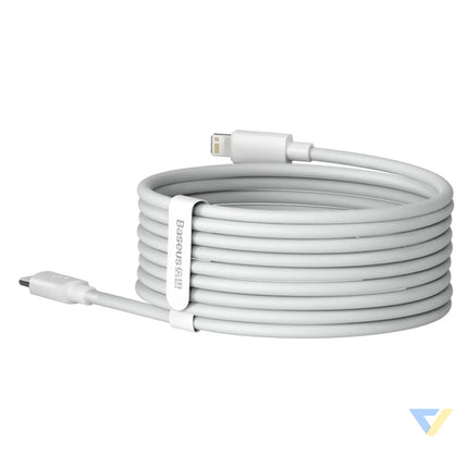 Baseus Simple Wisdom Data Cable Kit USB C to Lightning PD 20W (2PCS/Set) 1.5m White USB C to Lightning