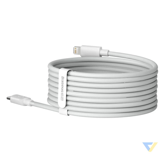 Baseus Simple Wisdom Data Cable Kit USB C to Lightning PD 20W (2PCS/Set) 1.5m White USB C to Lightning