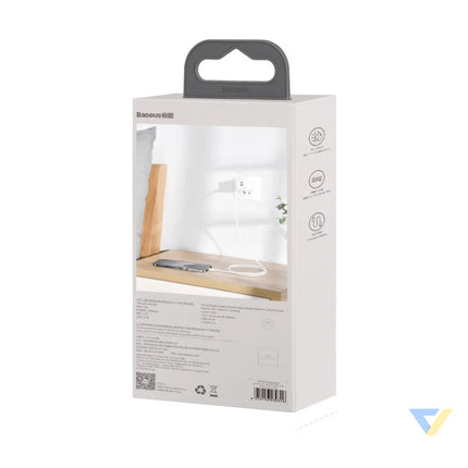 Baseus Simple Wisdom Data Cable Kit USB C to Lightning PD 20W (2PCS/Set) 1.5m White USB C to Lightning