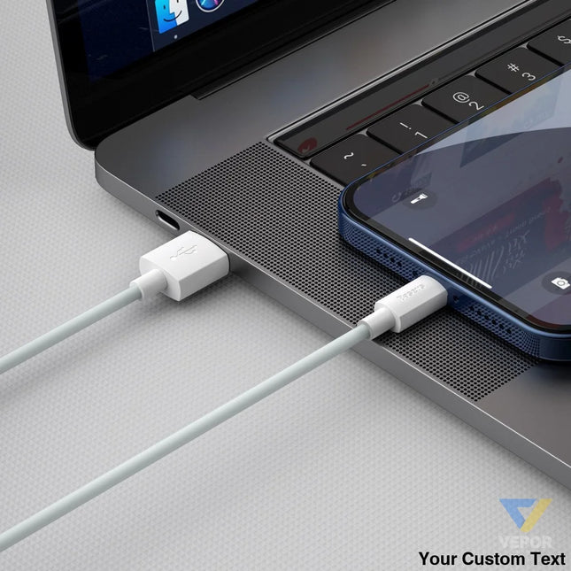 Baseus Simple Wisdom Data Cable Kit USB to Lightning 2.4A (2PCS/Set）1.5m White USB to Lightning