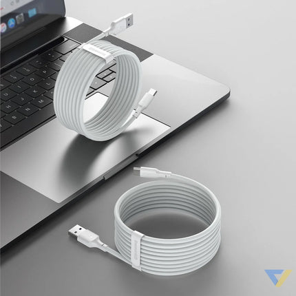Baseus Simple Wisdom Data Cable Kit USB to Type C 5A (2PCS/Set）1.5m White USB to USB C