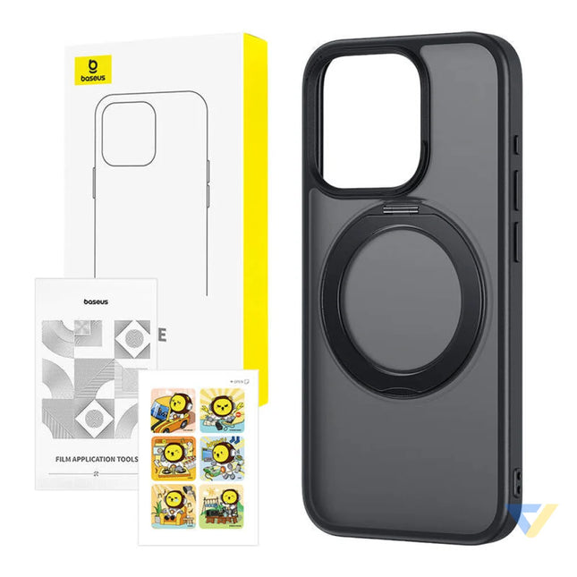 Baseus SkyRing 360° Case with stand for iP 13/14 (black) Protective cases for smartphones