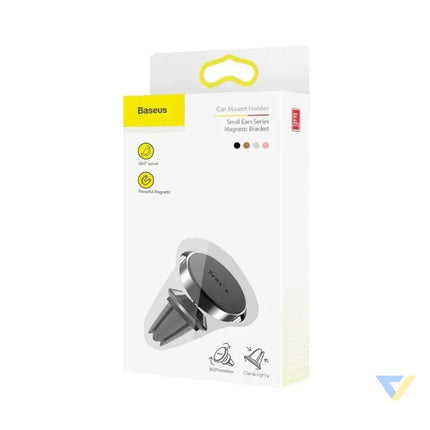 Baseus Small Ears magnetic car holder for ventilation grid black Phone holders