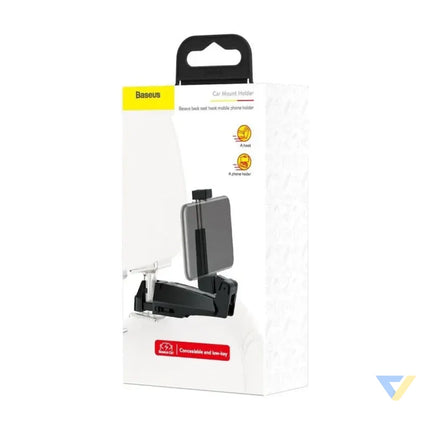 Baseus smartphone holder for car headrest Black Phone holders