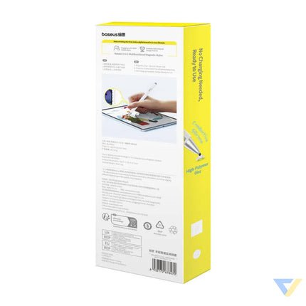 Baseus Smooth Writing III magnetic stylus 3in1 (white) Tablet styluses