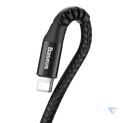 Baseus Spring loaded cable Lightning 1m 2A (black) USB to Lightning