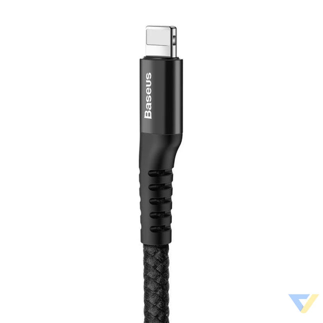 Baseus Spring loaded cable Lightning 1m 2A (black) USB to Lightning