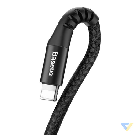 Baseus Spring loaded cable Lightning 1m 2A (black) USB to Lightning