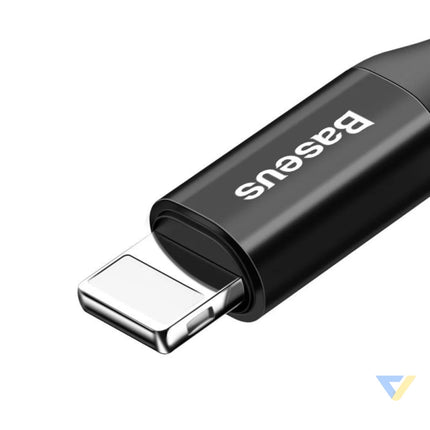 Baseus Spring loaded cable Lightning 1m 2A (black) USB to Lightning