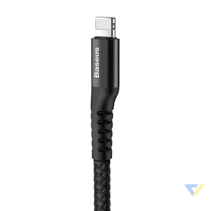 Baseus Spring loaded cable Lightning 1m 2A (black) USB to Lightning