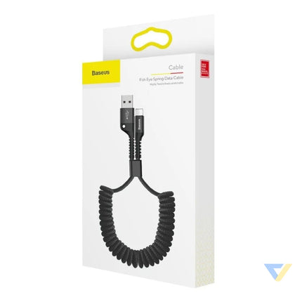 Baseus Spring loaded cable Lightning 1m 2A (black) USB to Lightning