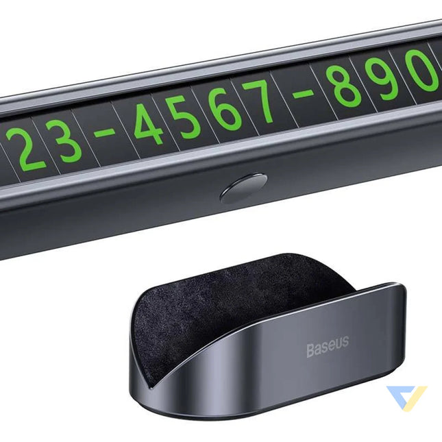 Baseus Square Bar Temporary Parking Number Plate (Black) Other